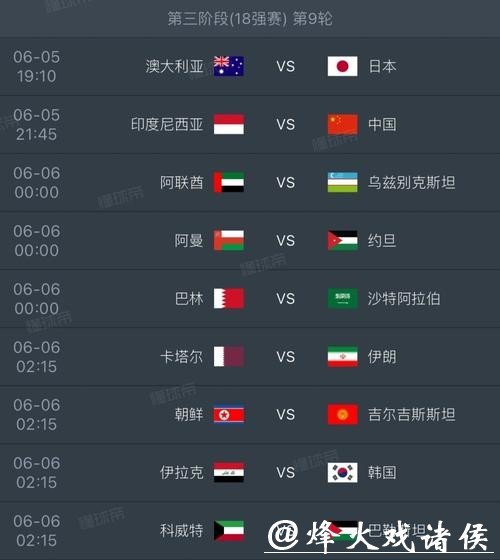 详解世界杯赛程信息